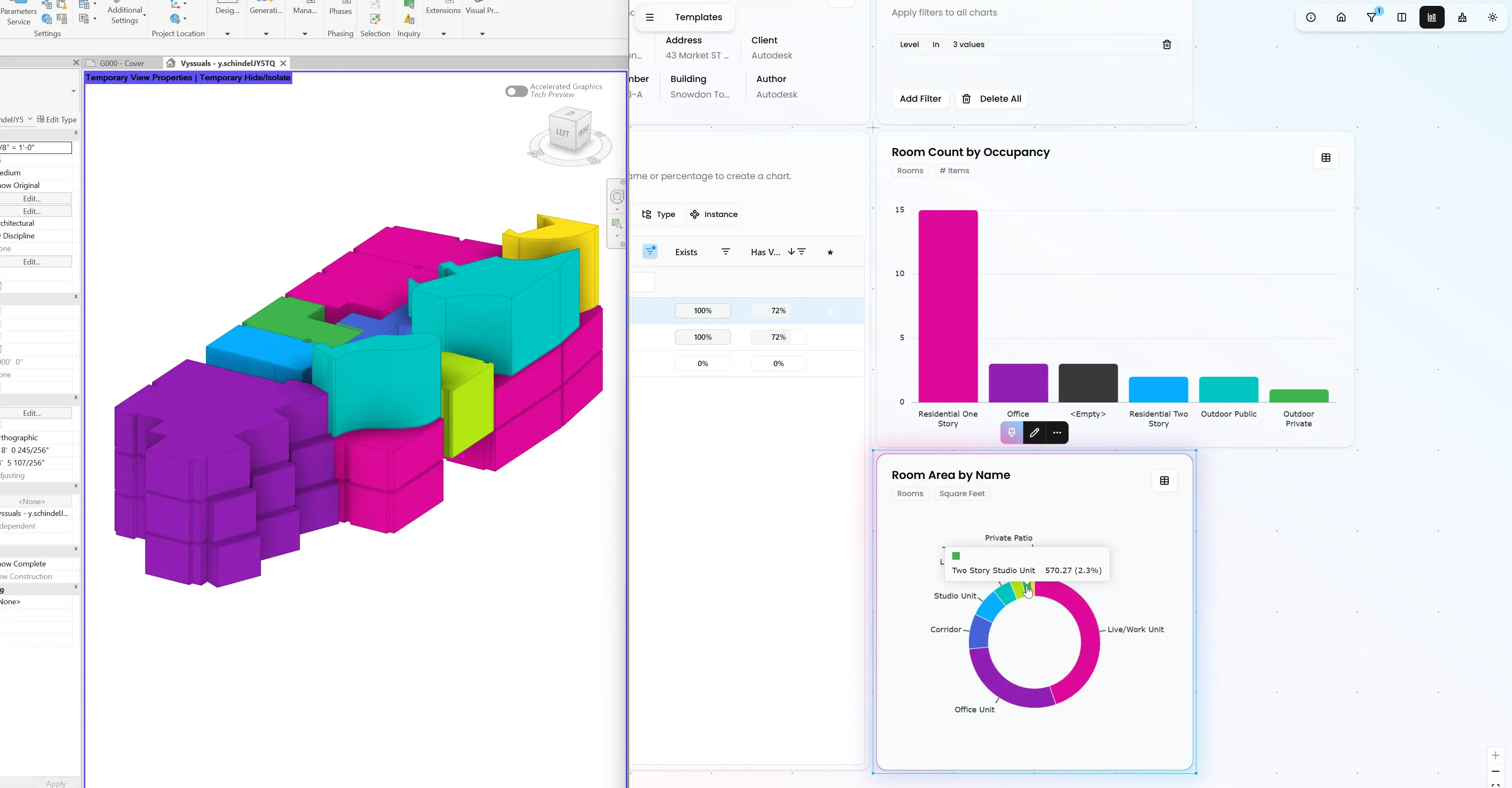 See Rooms & Areas in 3D
